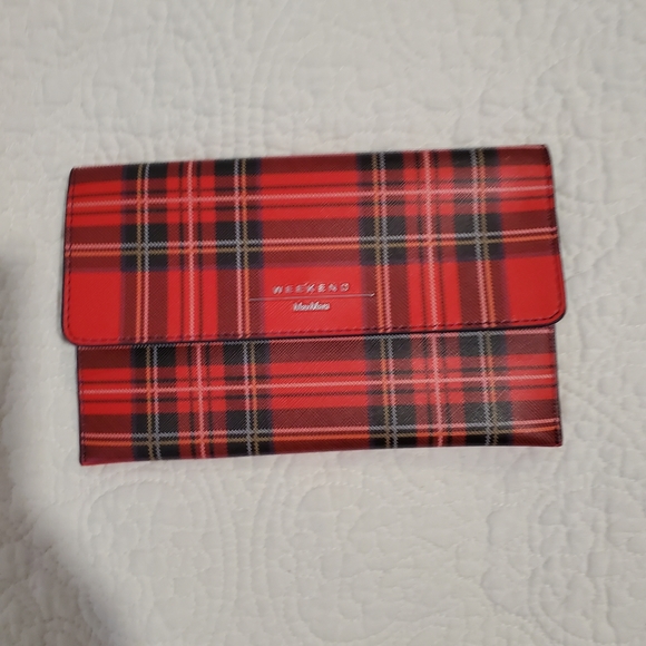 Weekend MaxMara Plaid Envelope Wallet / Clutch - Picture 3 of 7